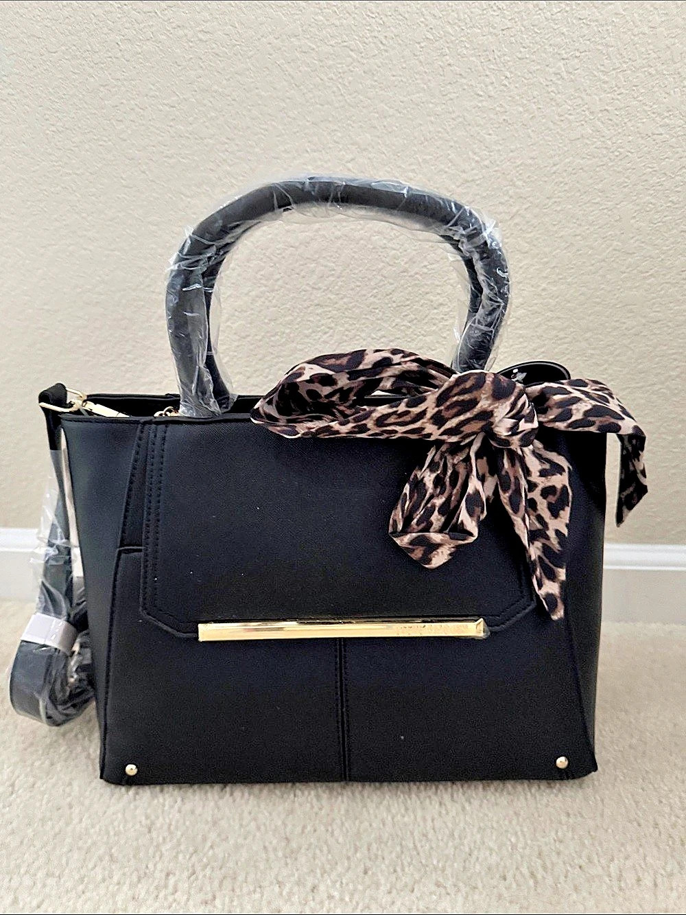Bebe Black Satchel NWT